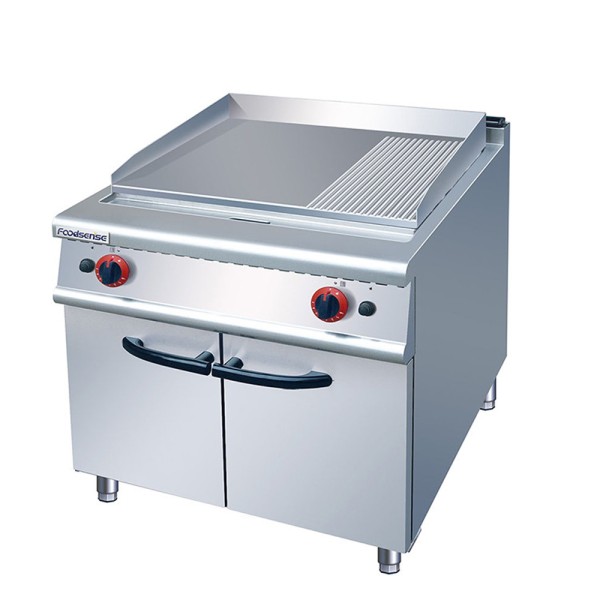 Gas Griddle Factory - Stainless Steel Flat Grooved