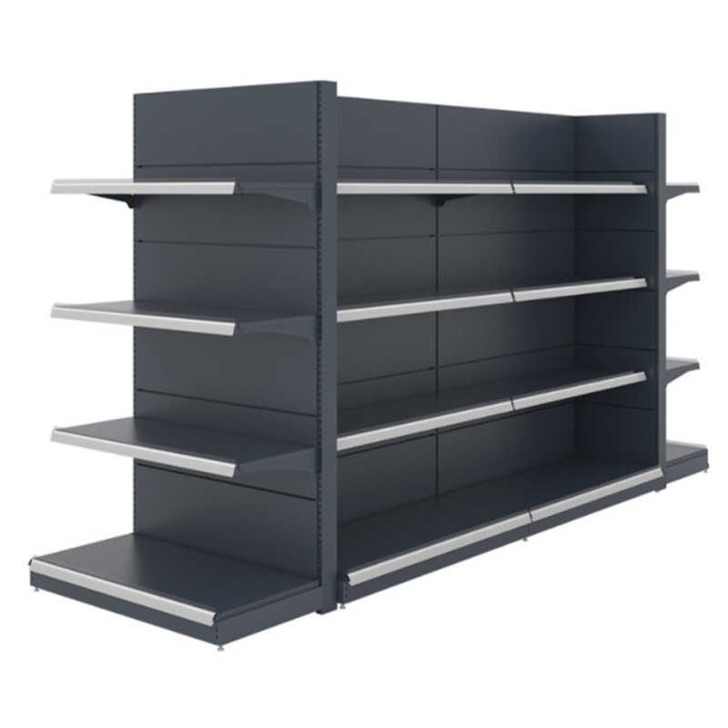 Supermarket Shelves Factory - Metallic Grocery Display