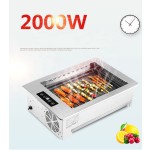 Korean BBQ Oven Supplier - 1500W Restaurant Table Top Square