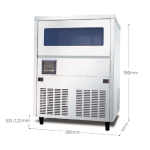 Small Ice Maker Supplier - 80kg Stainless Steel Home Commercial