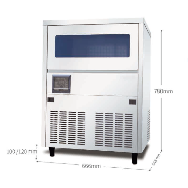 Small Ice Maker Supplier - 80kg Stainless Steel Home Commercial