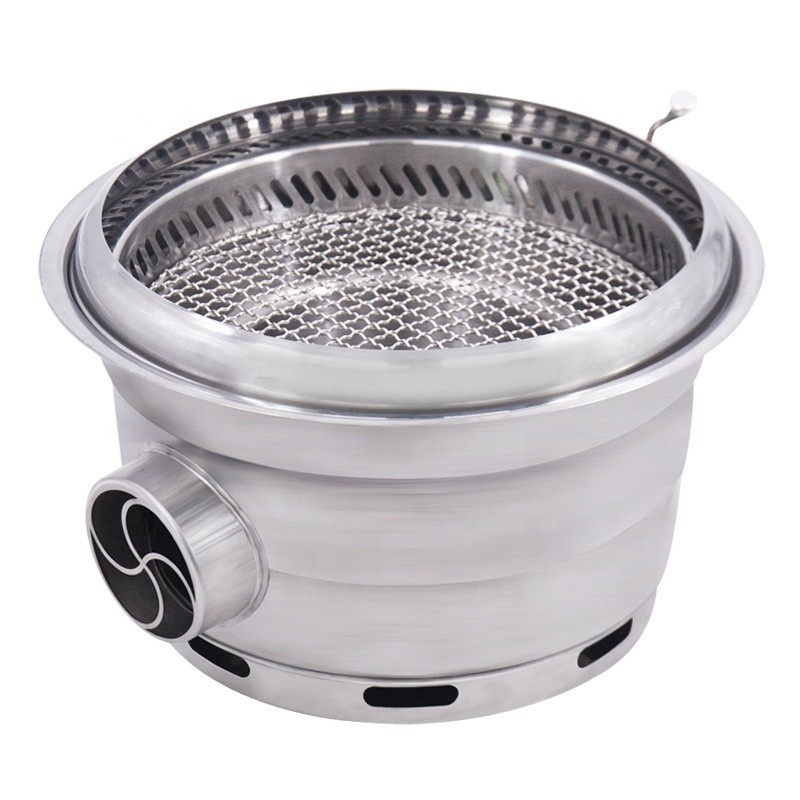 Smokeless Grill Factory - Stainless Steel Charcoal Barbecue