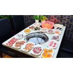 Korean BBQ Oven Supplier - 1500W Restaurant Table Top Square