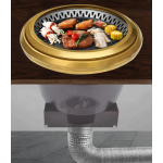 Electric BBQ Grill Supplier - Safe Smokeless Round Restaurant