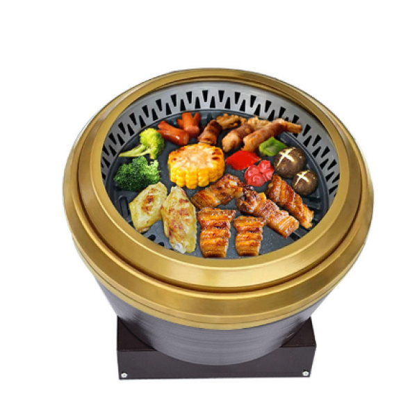 Electric BBQ Grill Supplier - Safe Smokeless Round Restaurant