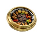 Indoor Electric Grill Supplier - Korean Desktop Round Commercial