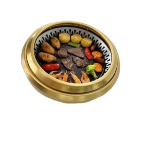 Indoor Electric Grill Supplier - Korean Desktop Round Commercial