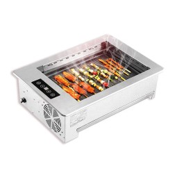Smokeless BBQ Oven Manufacturer - 2000W Table Embedded Rectangular