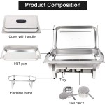 Chaffing Dish Manufacturer - 9L Stainless Steel Fuel-Heated