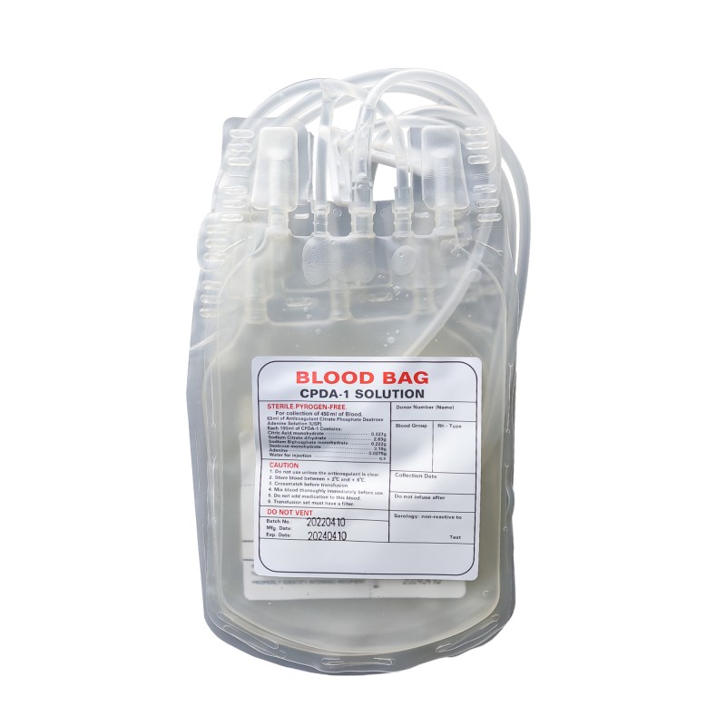 Ultraviolet Light Disinfecting Double Blood Bag Refrigerated Centrifuge Medical Blood Transport Bags with Production Machine