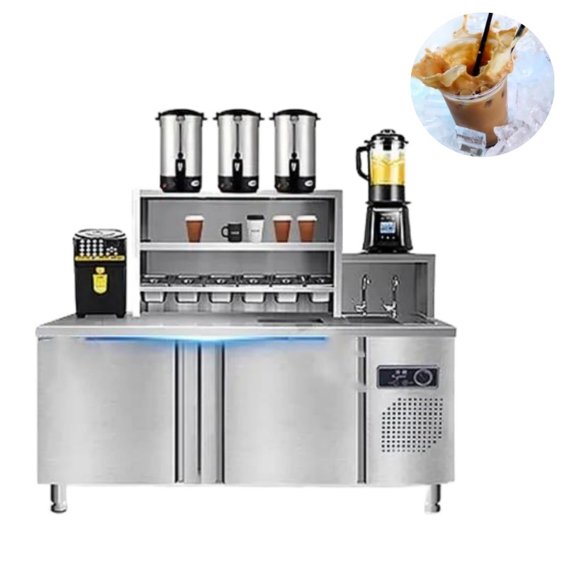 Milk Tea Workbench Manufacturer - Stainless Steel Operation