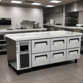 Under Counter Fridge Supplier - Stainless Steel 6 Drawers