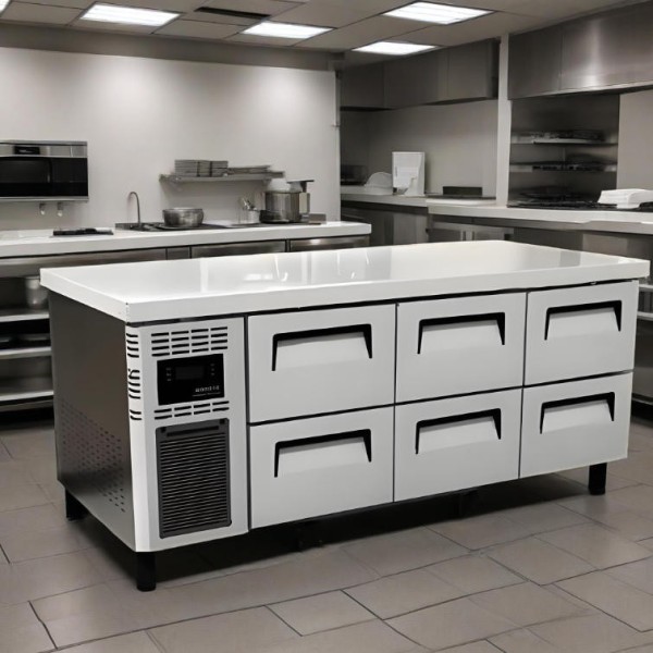 Under Counter Fridge Supplier - Stainless Steel 6 Drawers