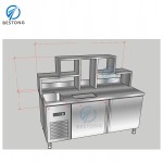 Boba Tea Station Factory - Customized Chiller Table Sink