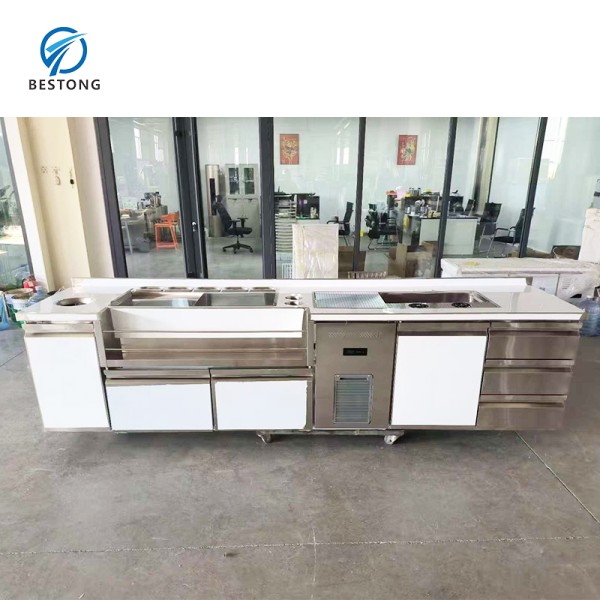 Professional Cocktail Station Supplier - Without Fridge Ice Crusher