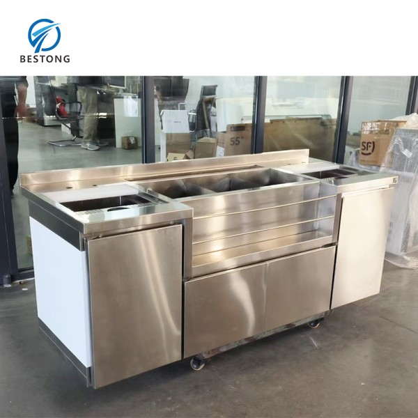 Commercial Bar Station Manufacturer - Inox 1 Metre Long