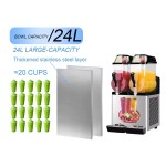 Slush Machine Manufacturer - Commercial Double Cylinder Milk Tea