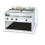 Gas Griddle Manufacturer - Flat Plate Even Fryer Restaurant