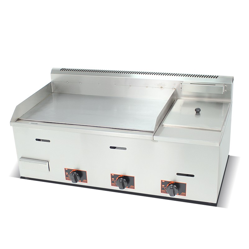Electric Griddle Factory - 2/3 Flat 1/3 Grooved Catering
