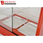 Food Warmer Showcase Factory - Curved Glass 3 Layers Hot