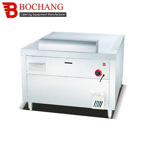 Gas Lava Rock Grill Manufacturer - Freestanding With Cabinet