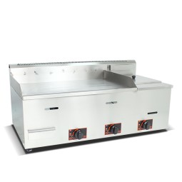 Electric Griddle Supplier - 2/3 Flat 1/3 Grooved Heavy Duty
