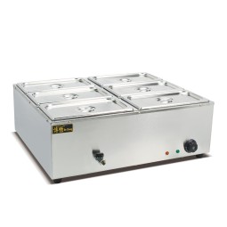 Electric Bain Marie Supplier - Six Pans Restaurant Warmer