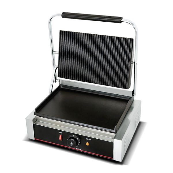Panini Grill Supplier - Single Plate Electric Grooved
