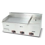 Electric Griddle Supplier - 2/3 Flat 1/3 Grooved Restaurant