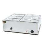 Electric Bain Marie Supplier - Six Pans Restaurant Warmer