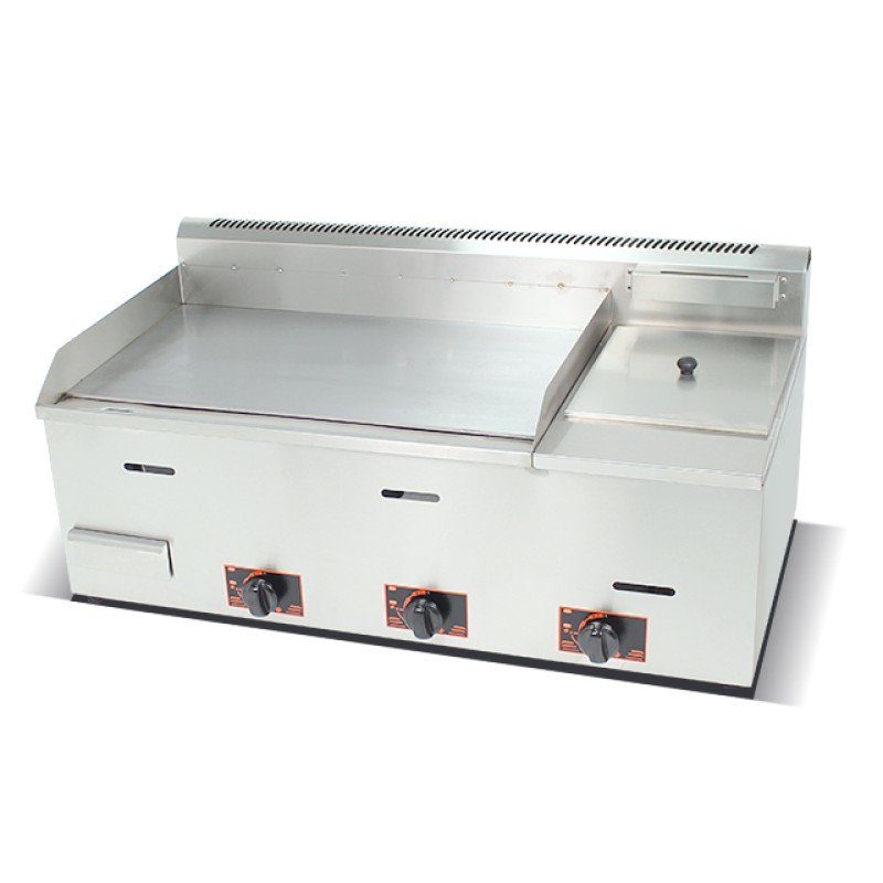 Electric Griddle Supplier - 2/3 Flat 1/3 Grooved Commercial