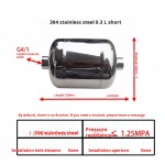 Air Storage Tank Supplier - Small Mini Portable Stainless Steel 0.3L