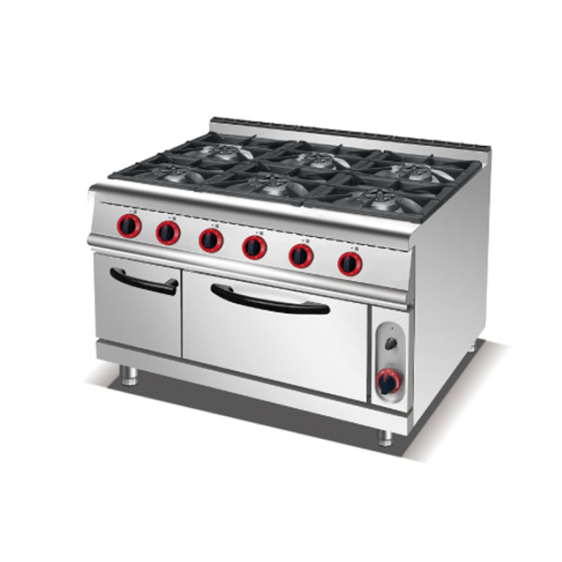Kitchen Gas Range Supplier - 2025 Commercial 6 Burners Hotel
