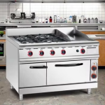 Gas Cooker Range Manufacturer - 2025 Hot Sale 4 Burner Griddle Oven