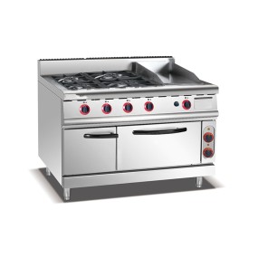 Food Truck Equipment Supplier - Commercial 4 Burner Cooking Range
