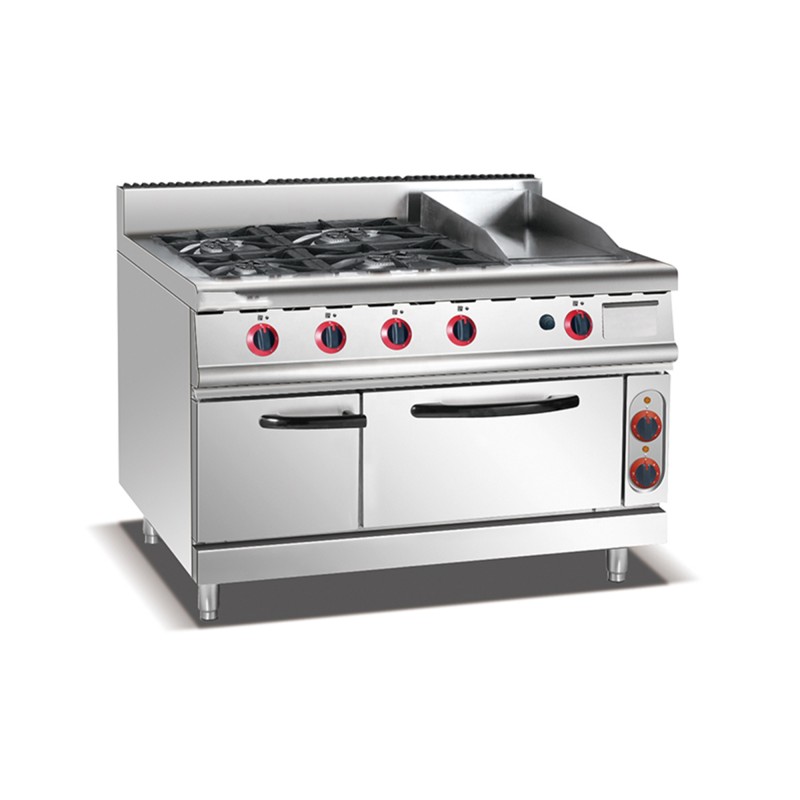 Food Truck Equipment Supplier - Commercial 4 Burner Cooking Range