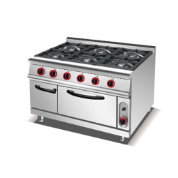 Commercial Gas Range Manufacturer - Stainless Steel 6 Burners Kitchen