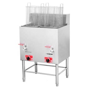 Deep Fryer Factory - Stainless Steel Gas Fries Double Tank