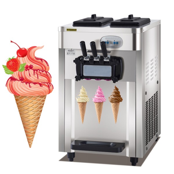 Ice Cream Maker Manufacturer - 3 Flavors Counter Top Electric