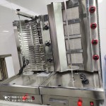 Gas Shawarma Factory - Stainless Steel Automatic 4 Burners