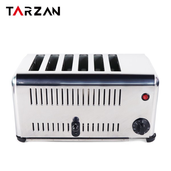 Electric Toaster Supplier - Restaurant Breakfast 6 Slices Stainless