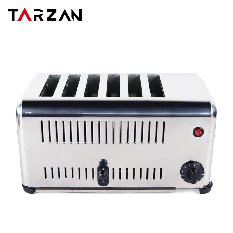 Electric Toaster Supplier - Restaurant Breakfast 6 Slices Stainless