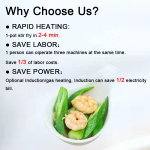 Rotate Cook Pot Supplier - Industrial Fried Rice Stir Fry High Capacity