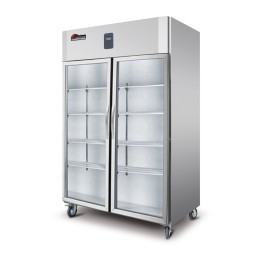 Beer Fridge Factory - Double Glass Door Vertical Display Freezers