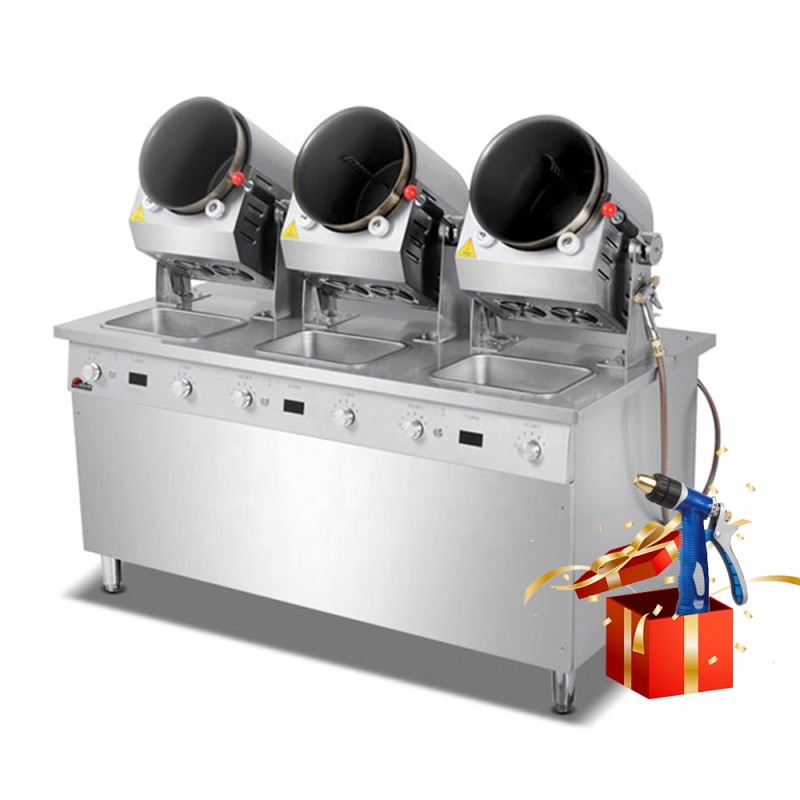 Stir Fry Machine Factory - Automatic Kitchen Cooking Robot Rotating