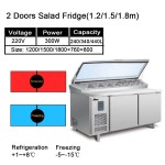 Prep Table Supplier - Commercial Sandwich Pizza Display Salad Bar