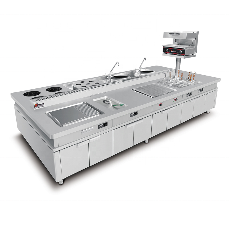 Cooking Island Factory - Commercial Stainless Steel Fast Food Setup