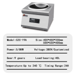 Concave Induction Manufacturer - 5000W Hob Cooktops Electric Wok