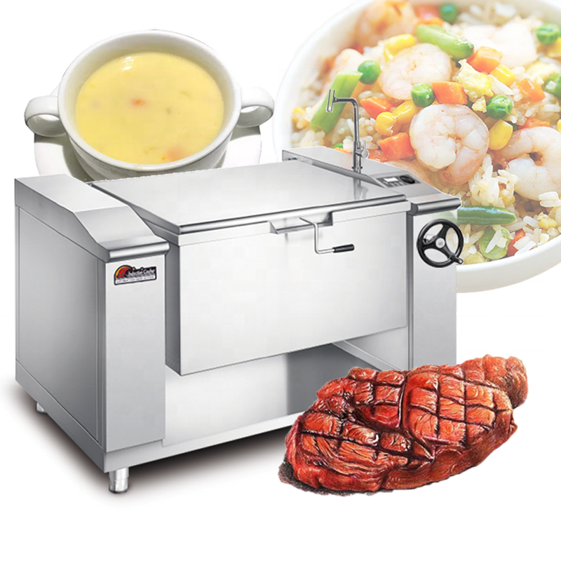 Tilt Skillet Factory - Commercial 80-200L Big Deep Frying