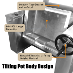 Induction Cooker Manufacturer - 100-150 Liter Tilting Skillet Electric